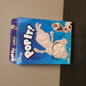 NEW Disney Olaf Snowman Frozen Pop It! Game Board Bubble Popping Fidget